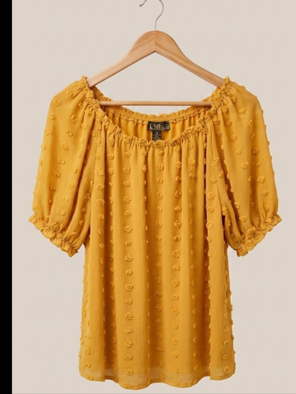 80 Park Lined Marigold Blouse Medium